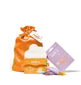 Mini ü Mini Ü Kado set bad badkrijtjes, bruisbal wolk vegan