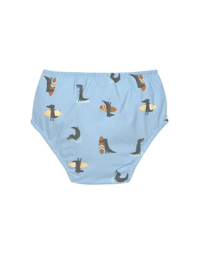 Lassig Lassig Swim Diaper Crocodile sky blue
