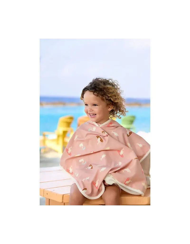 Lassig Lassig Beach Poncho Dolphin peach