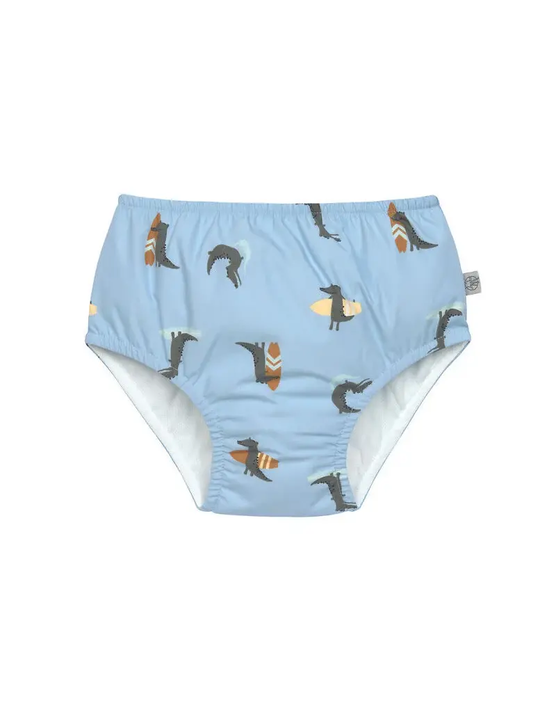 Lassig Lassig Swim Diaper Crocodile sky blue