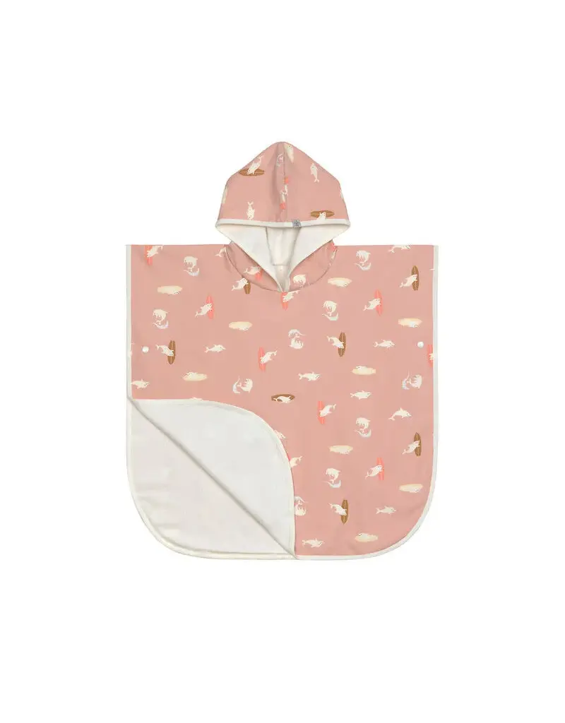 Lassig Lassig Beach Poncho Dolphin peach