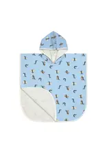 Lassig Lassig Beach Poncho Crocodile sky blue