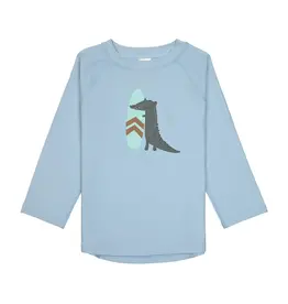 Lassig Lassig Long Sleeve Rashguard UV Crocodile sky blue