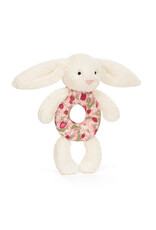 Jellycat Jellycat blossom cream bunny berry ring rattle