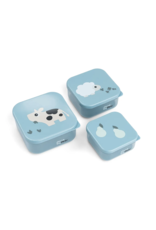 Done by Deer Done by Deer Snack box set 3 pcs Tiny farm Blue
