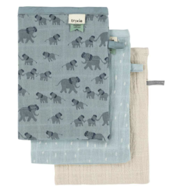 Trixie Trixie tetra washandjes 3-pack mix -  Enchanting Elephant