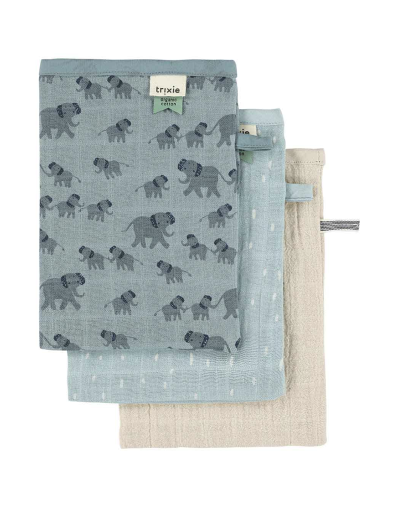 Trixie Trixie tetra washandjes 3-pack mix -  Enchanting Elephant