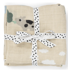 Done by Deer Done by Deer burp cloth tiny farm sand