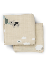 Done by Deer Done by Deer burp cloth tiny farm sand