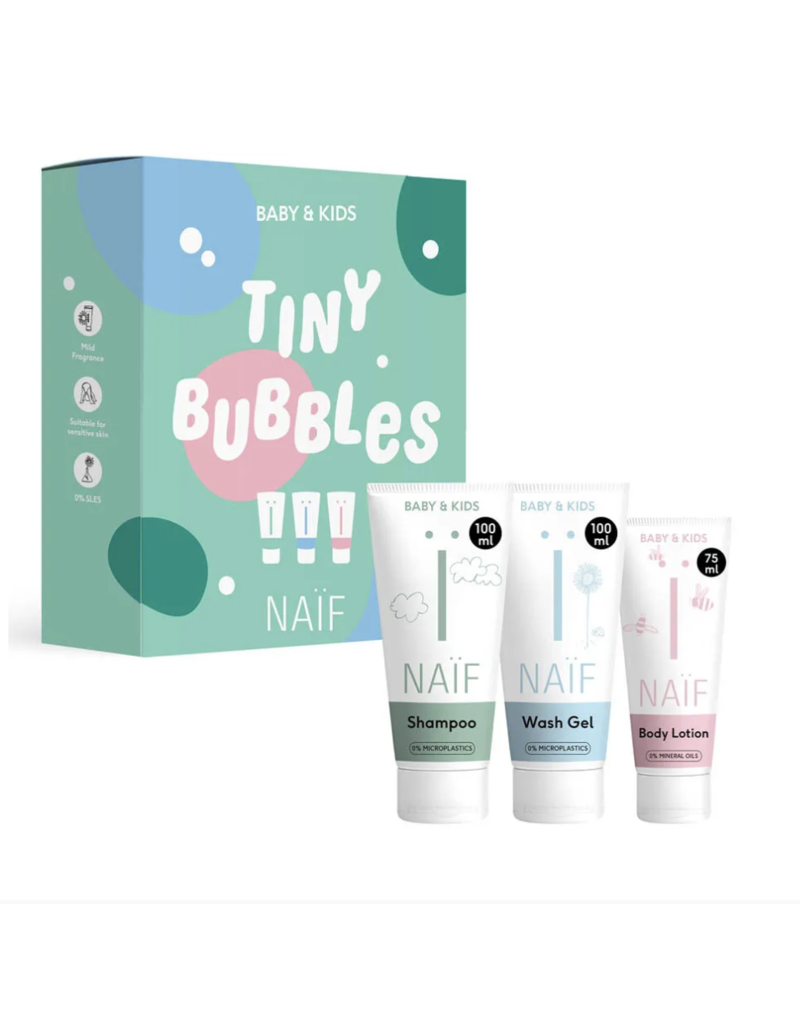 Naïf Naïf tiny bubbles essentials gift set