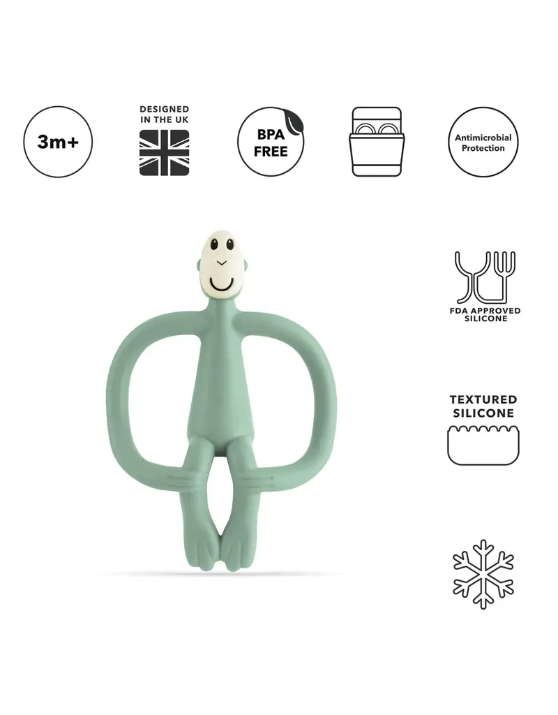 Matchstick Monkey Matchstick Monkey Mint Green Teether