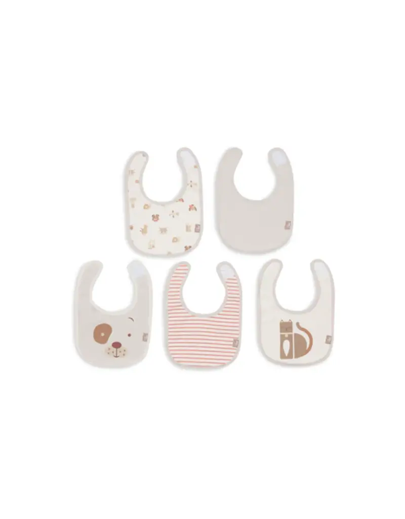Jollein Jollein Slab Jersey Waterproof 5-pack Animal friends