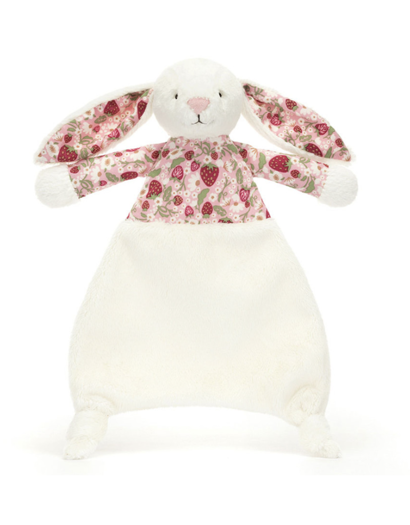 Jellycat Jellycat Blossom Bunny Cream Berry Comforter