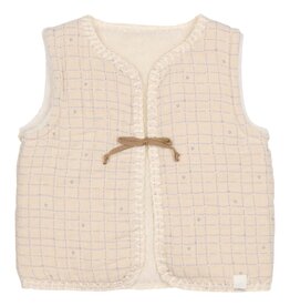 Koeka Koeka Babyvest reversible Lind warm white