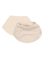 Koeka Koeka Bandana bib 2-pack Lind warm white