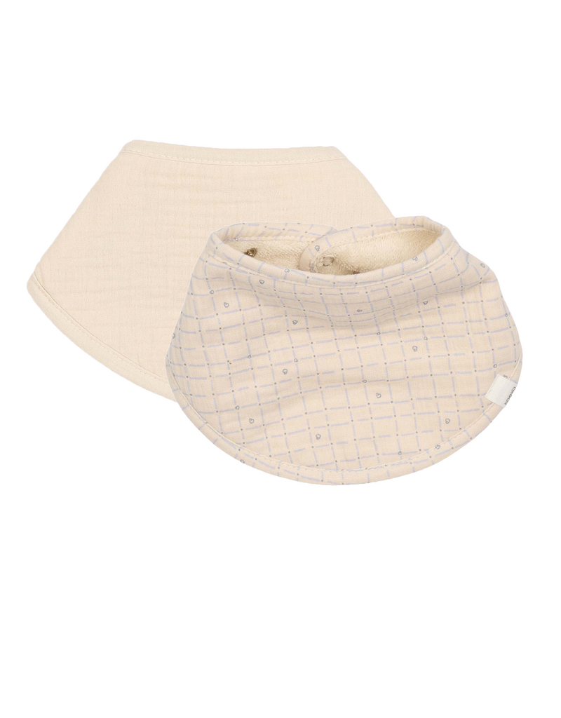 Koeka Koeka Bandana bib 2-pack Lind warm white