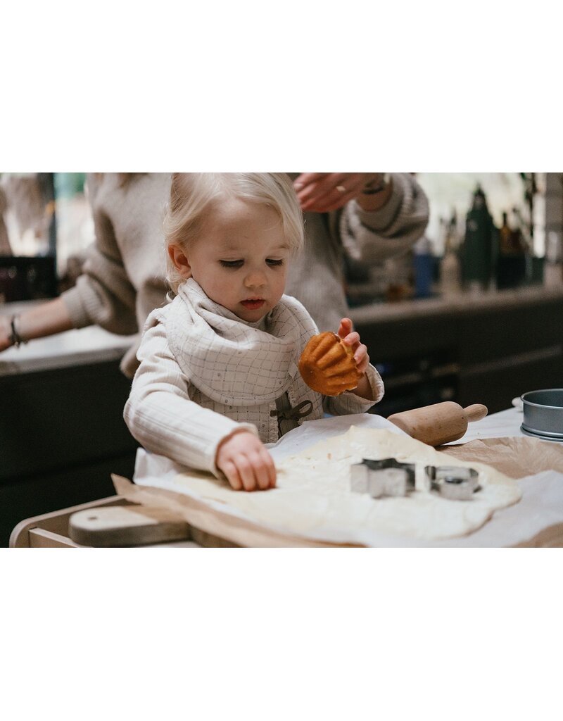 Koeka Koeka Bandana bib 2-pack Lind warm white