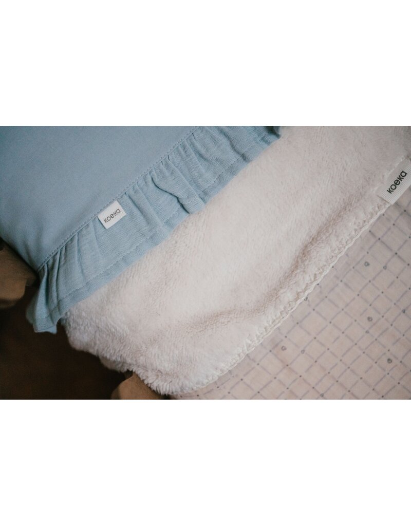 Koeka Koeka Wiegdeken Teddy Lind warm white