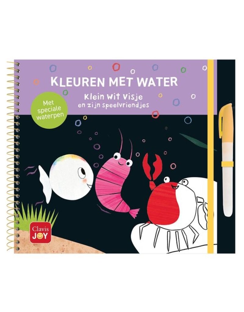 Clavis Clavis kleuren met water "klein wit visje en zijn speelvriendjes"