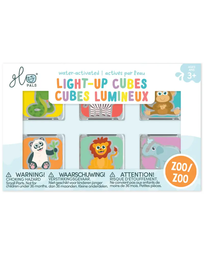 Glo Pals Glo Pals Light up cubes Zoo Limited Edition 6pc