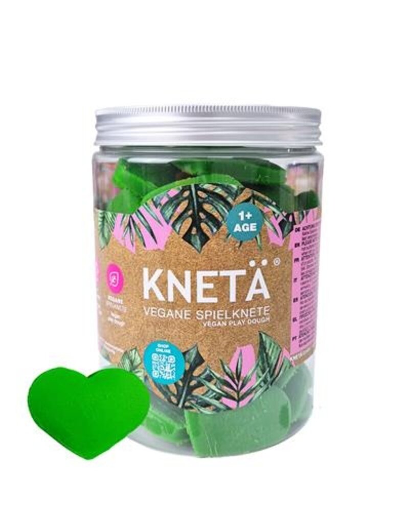 Knetä Knetä Speelklei vegan Hearts green