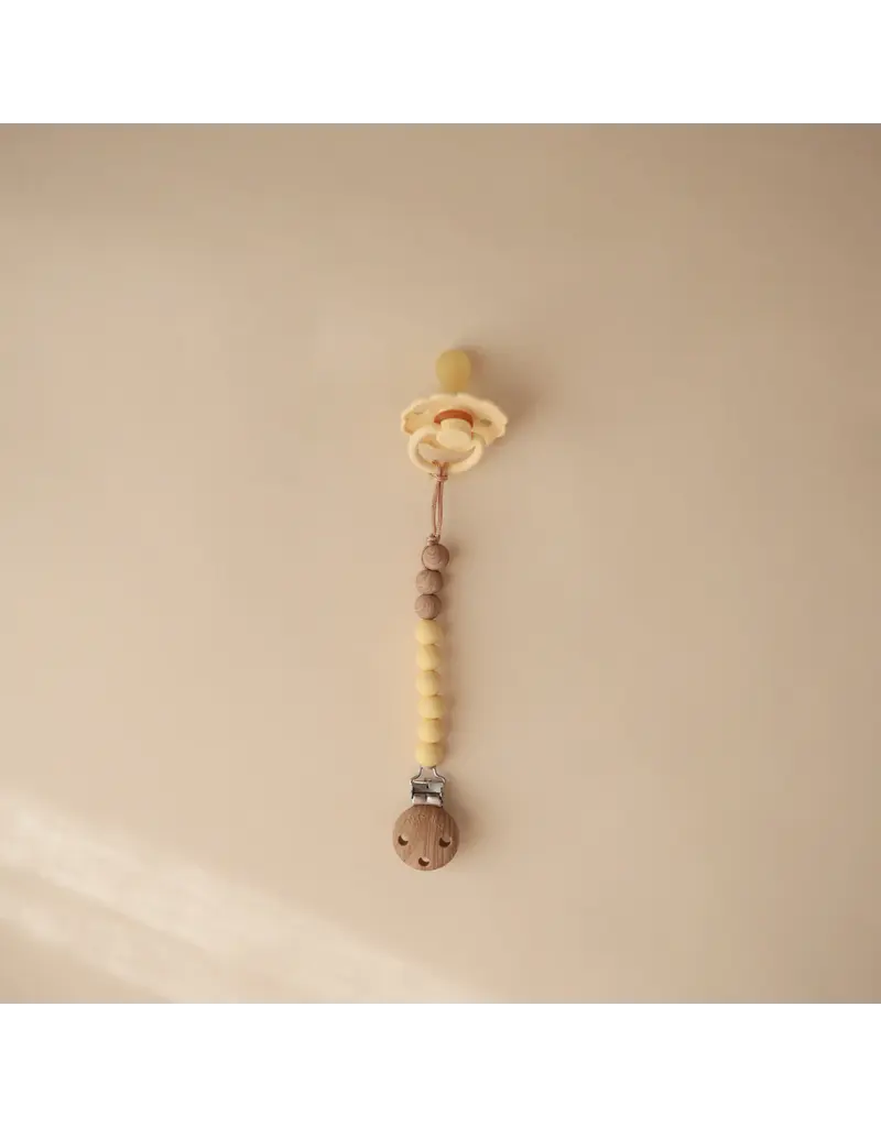 Mushie Mushie tutterketting Eva Mustard Yellow