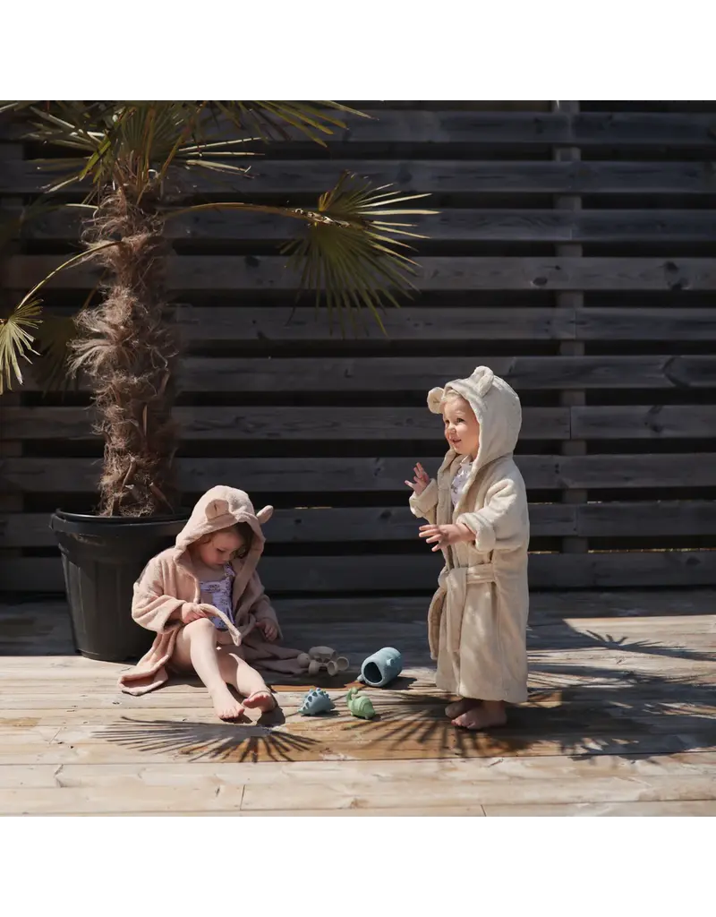 Mushie Mushie Bear Robe Fog 2-4y