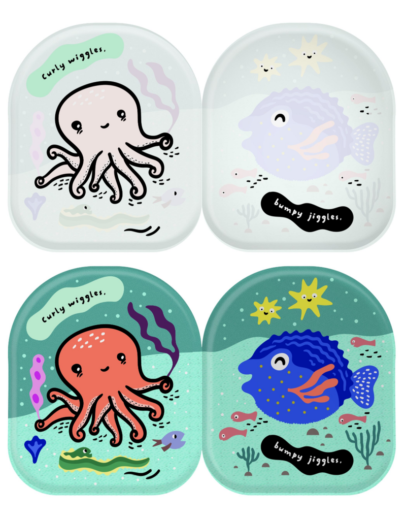 Wee Gallery Wee Gallery Shaped Bath Book Octopus & Friends