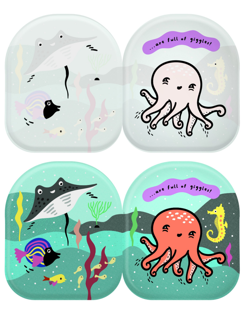 Wee Gallery Wee Gallery Shaped Bath Book Octopus & Friends