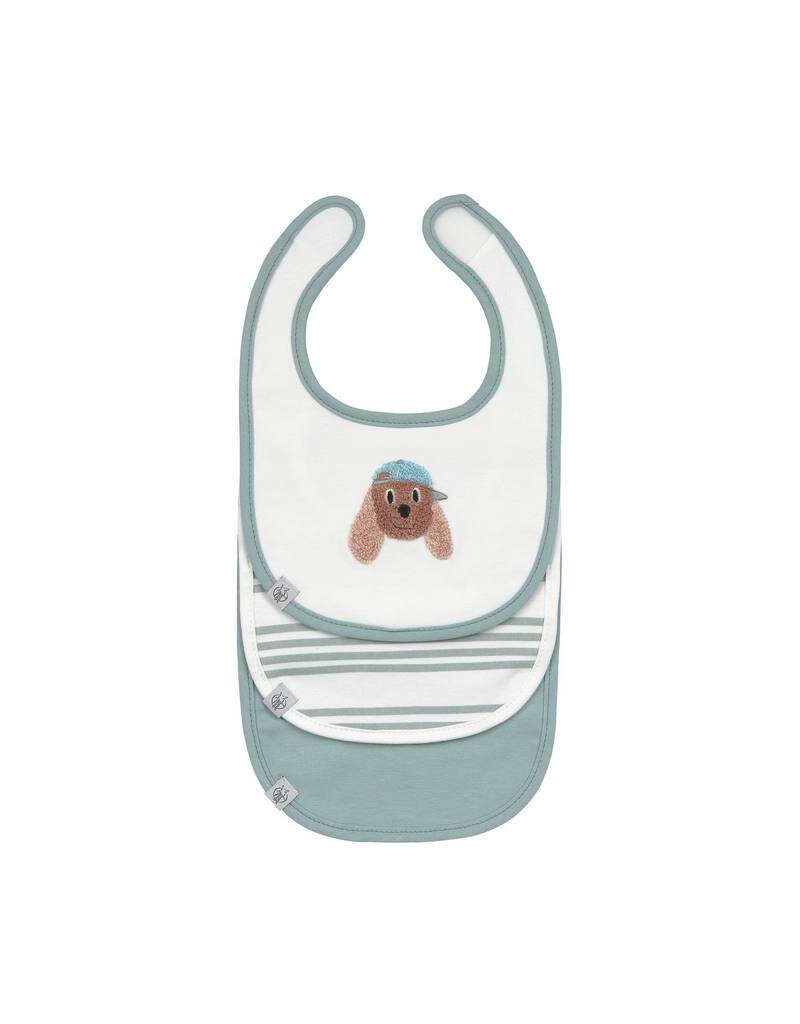 Lassig Lassig newborn bib 3 pcs Tiny Team Dog