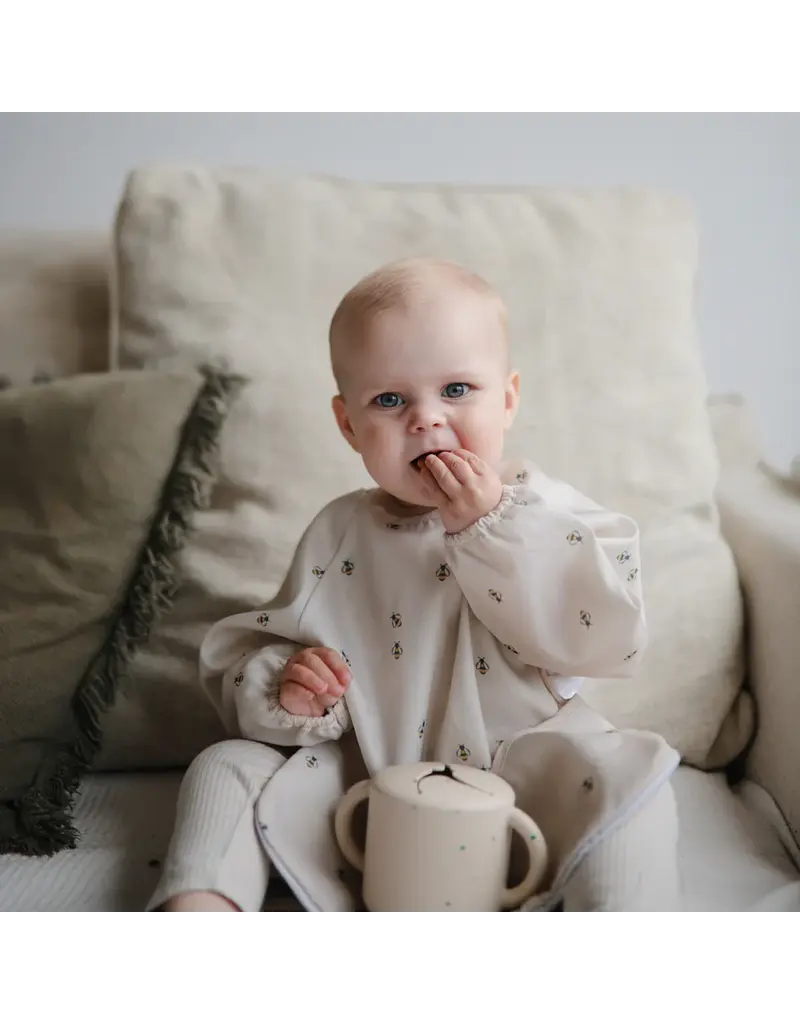Mushie Mushie Long Sleeve Bib Bees
