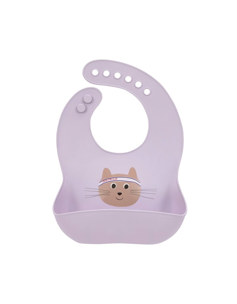 Lassig Lassig Silicone Bib Tiny Team Cat