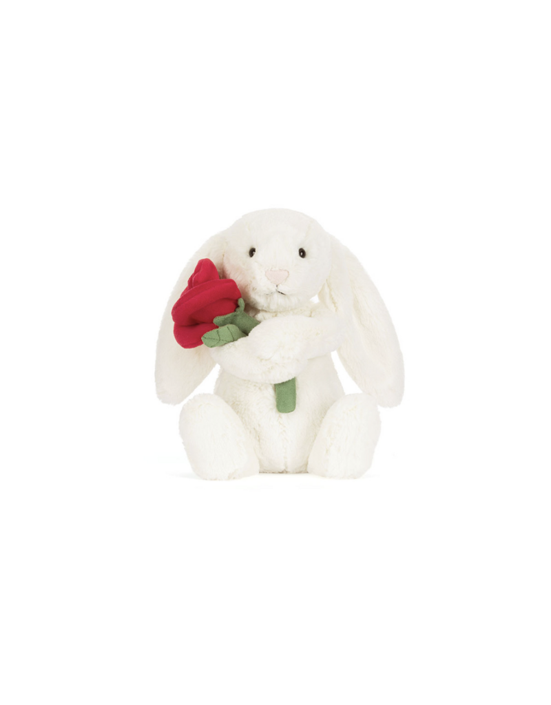 Jellycat Jellycat Cream Bunny with Rose
