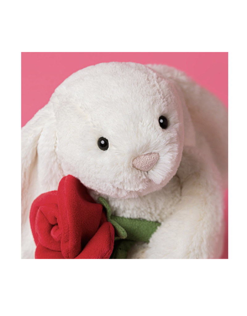 Jellycat Jellycat Cream Bunny with Rose
