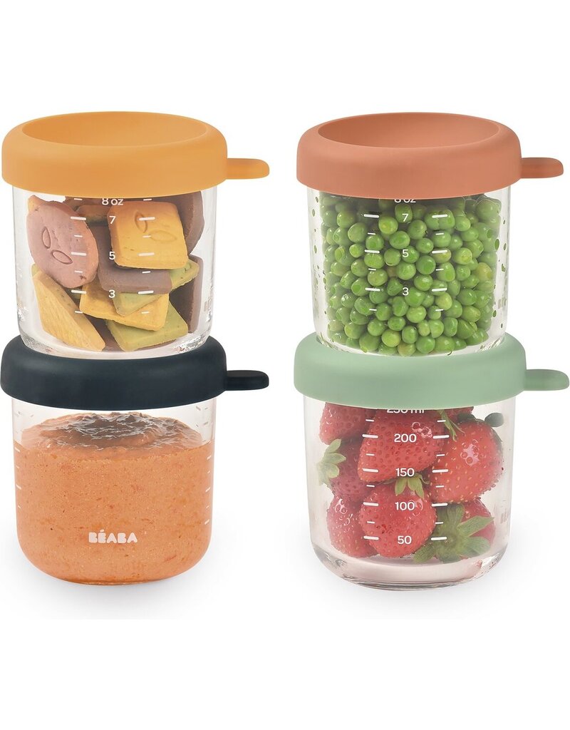 Béaba Beaba Bewaardoosjes inox Natural 4st