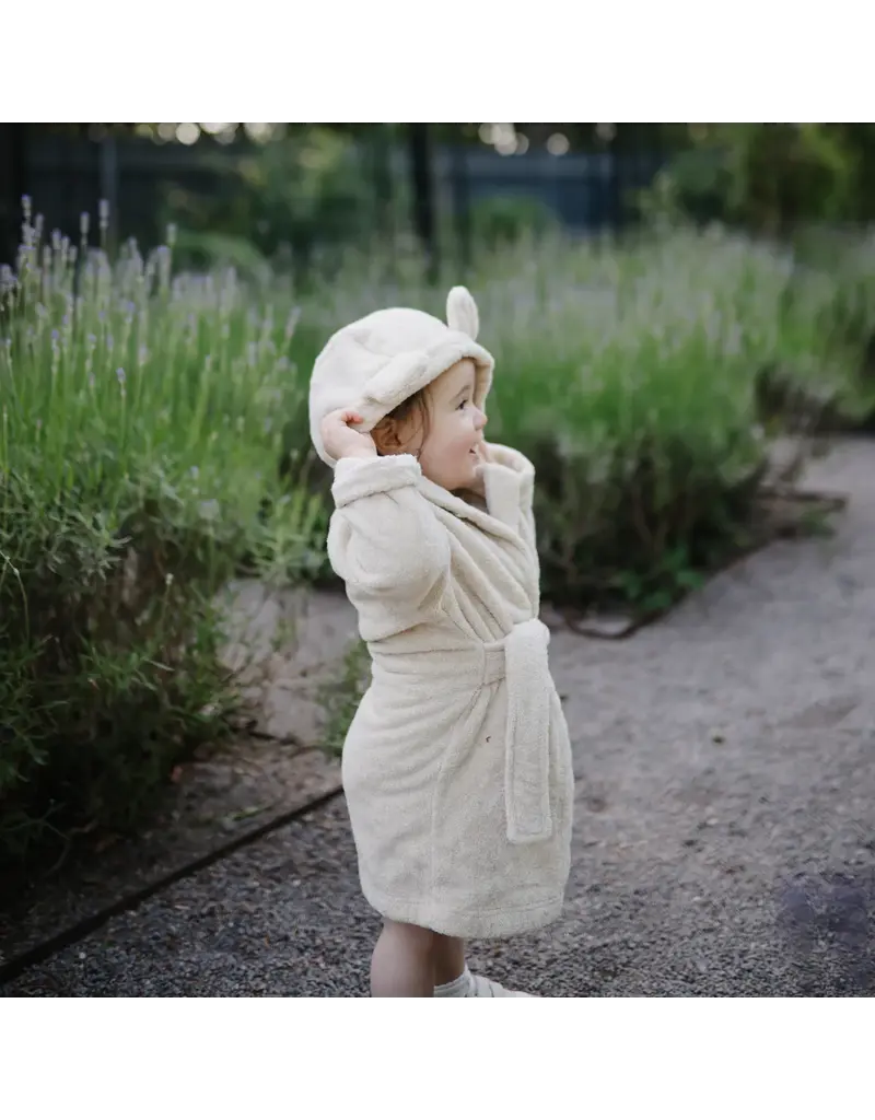 Mushie Mushie Bear Robe Moss 2-4y