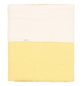 Koeka Koeka wiegdeken cotton fleece Faro Honey