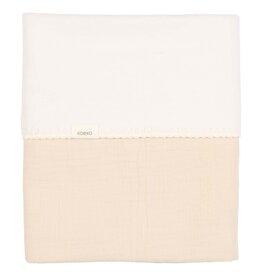 Koeka Koeka Wiegdeken cotton fleece Faro warm white