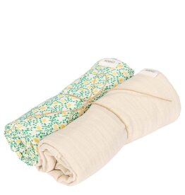 Koeka Koeka hydrofiel swaddle 2-pack Meadow off white