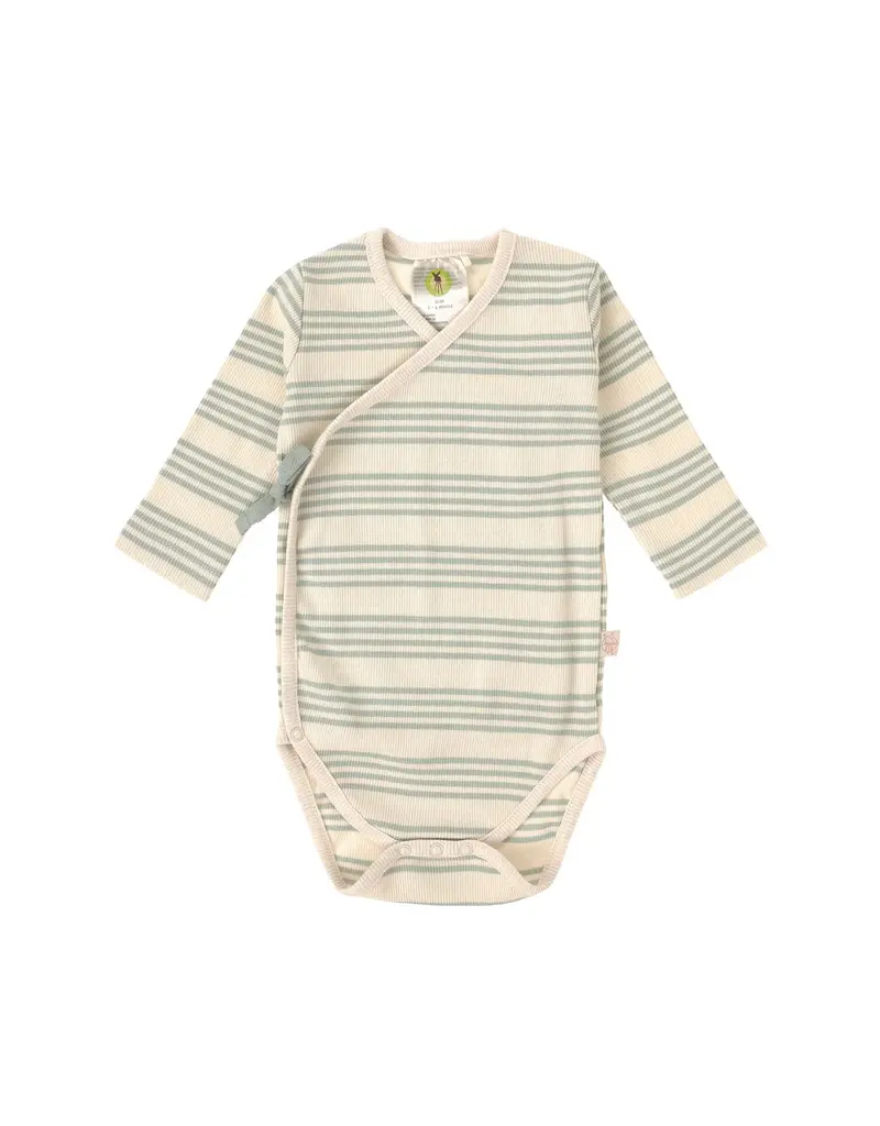 Lassig Lassig Longsleeve Body Ribbed Striped Granite