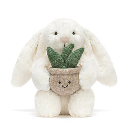 Jellycat Jellycat cream bunny with plant