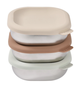 Béaba Beaba Bewaardoosjes inox Natural 4st