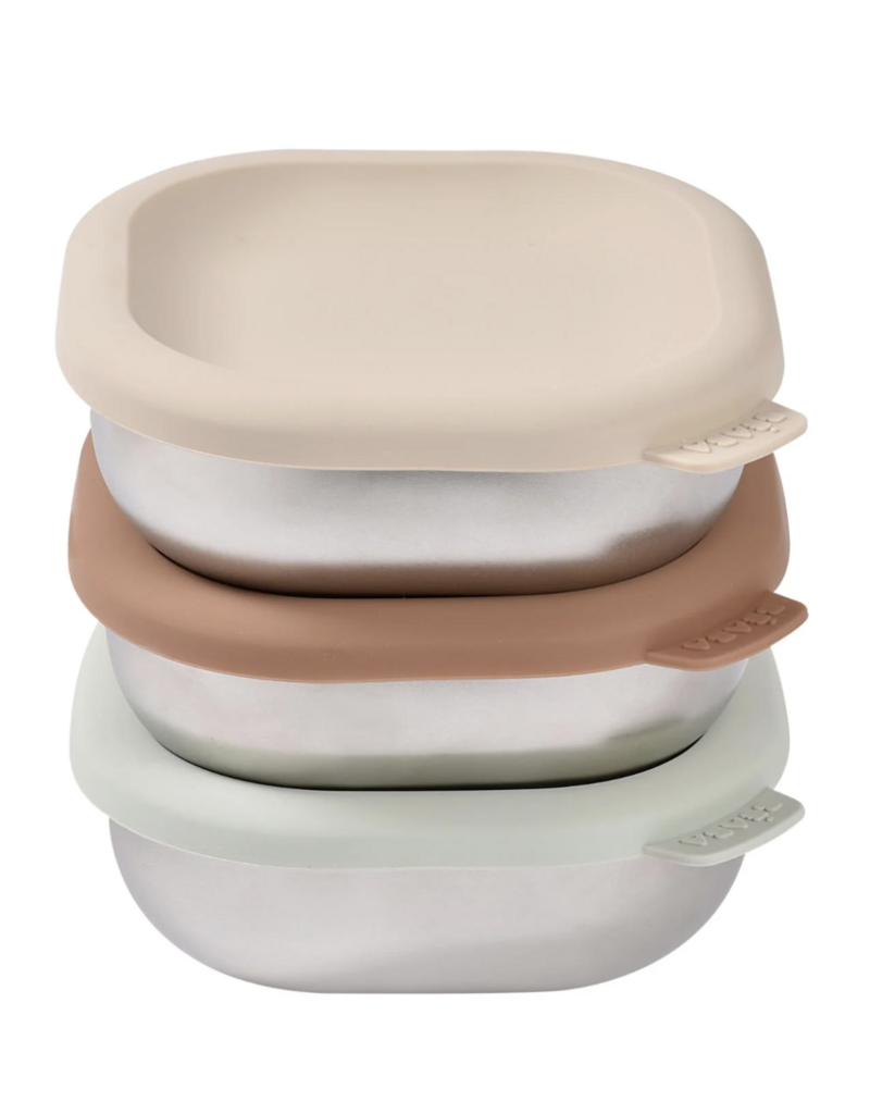 Béaba Beaba Bewaardoosjes inox Natural 4st