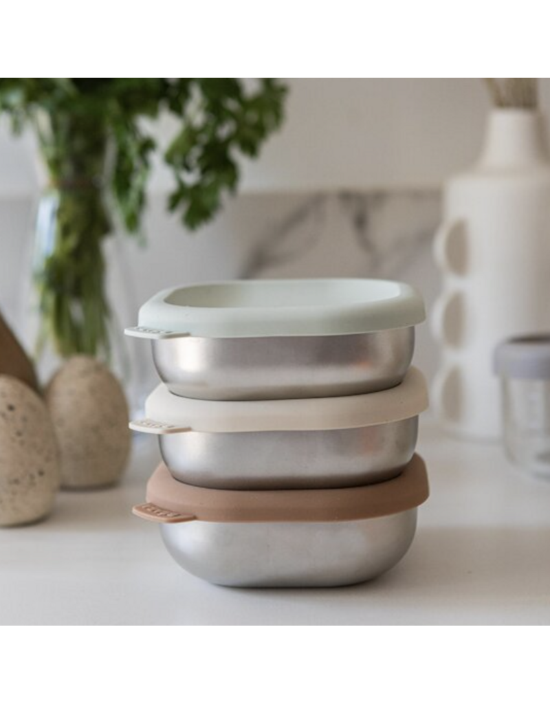 Béaba Beaba Bewaardoosjes inox Natural 4st