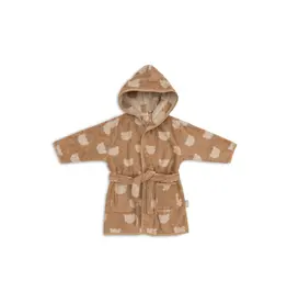 Jollein Jollein badjas Jacquard Terry Teddy Bear  1 - 2 jaar