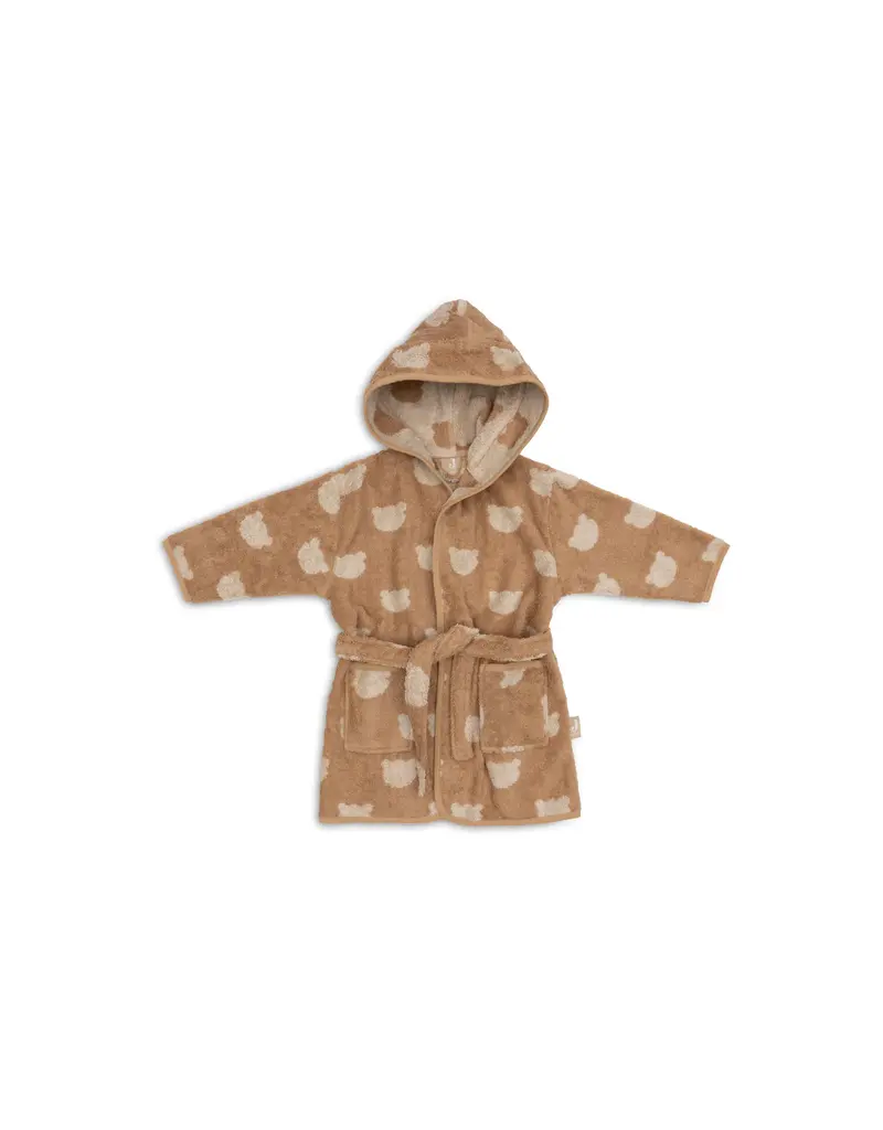 Jollein Jollein badjas Jacquard Terry Teddy Bear  1 - 2 jaar