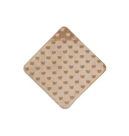 Jollein Jollein Badcape Terry Jacquard Teddy Bear