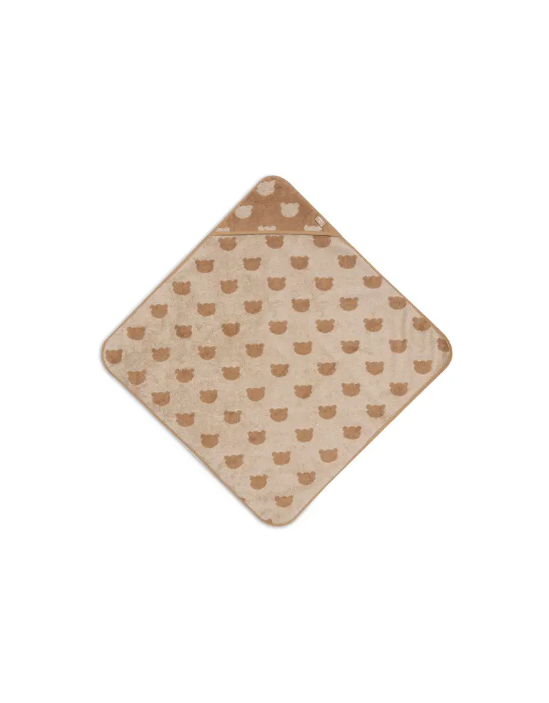 Jollein Jollein Badcape Terry Jacquard Teddy Bear