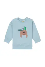 Lassig Lassig kinder sweater GOTS dog pale blue