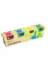 ChildGen Childgen play dough ecocup 4 stuks: BL-GE-RO-GR